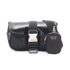 PRADA · Nylon Leather Shoulder Bag