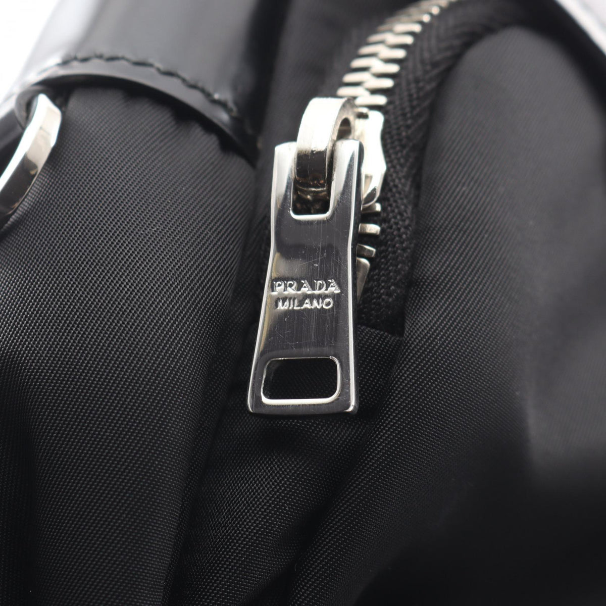 PRADA · Nylon Leather Shoulder Bag