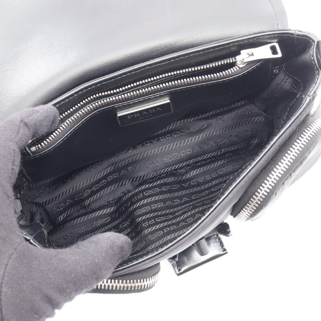 PRADA · Nylon Leather Shoulder Bag