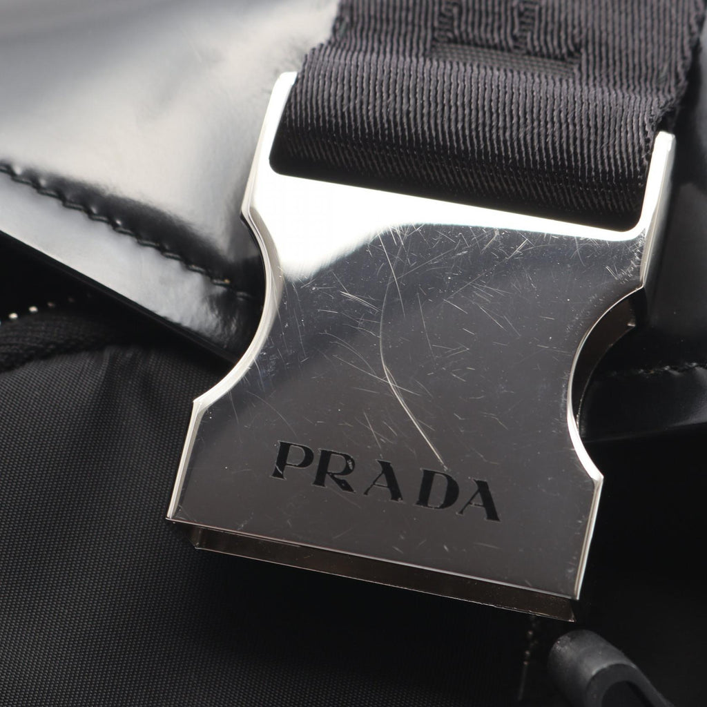 PRADA · Nylon Leather Shoulder Bag