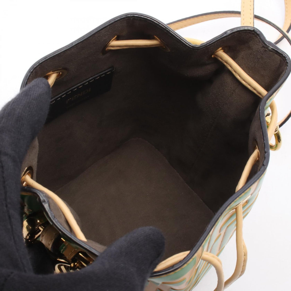 FENDI Mon Trésor · Mini Bucket Bag · Leather
