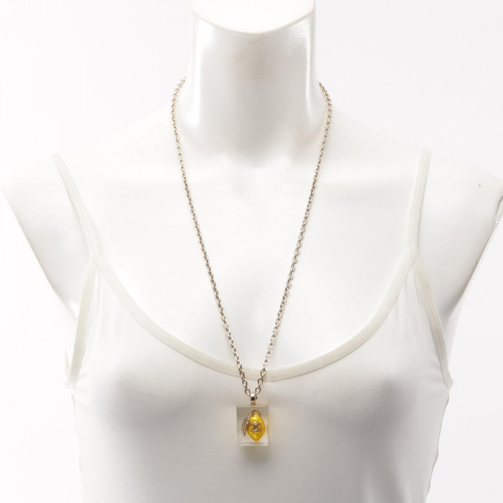 Chanel Coco Mark Lemon · Gold Plated