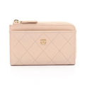Chanel CC Zip Card Case · Leather
