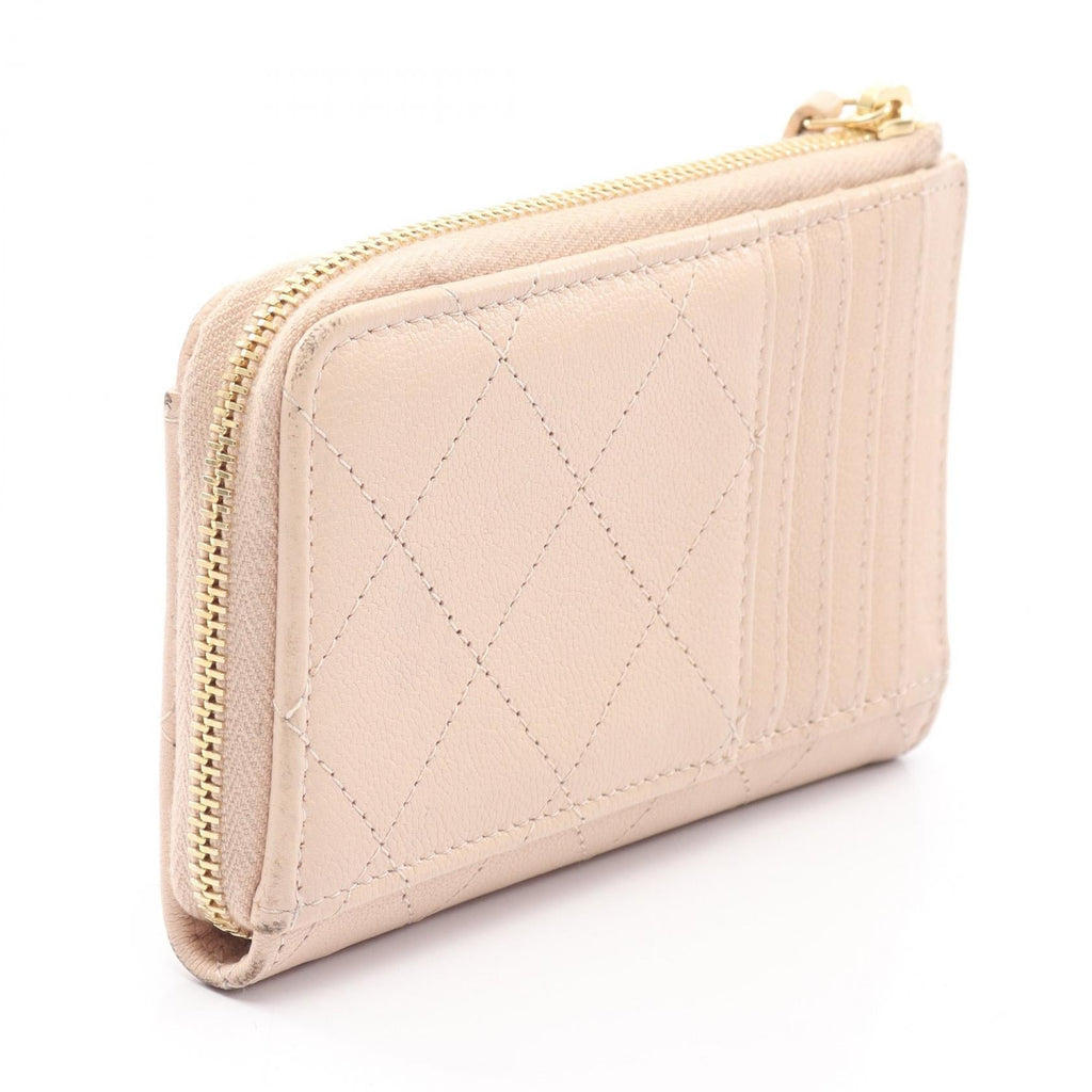 Chanel CC Zip Card Case · Leather
