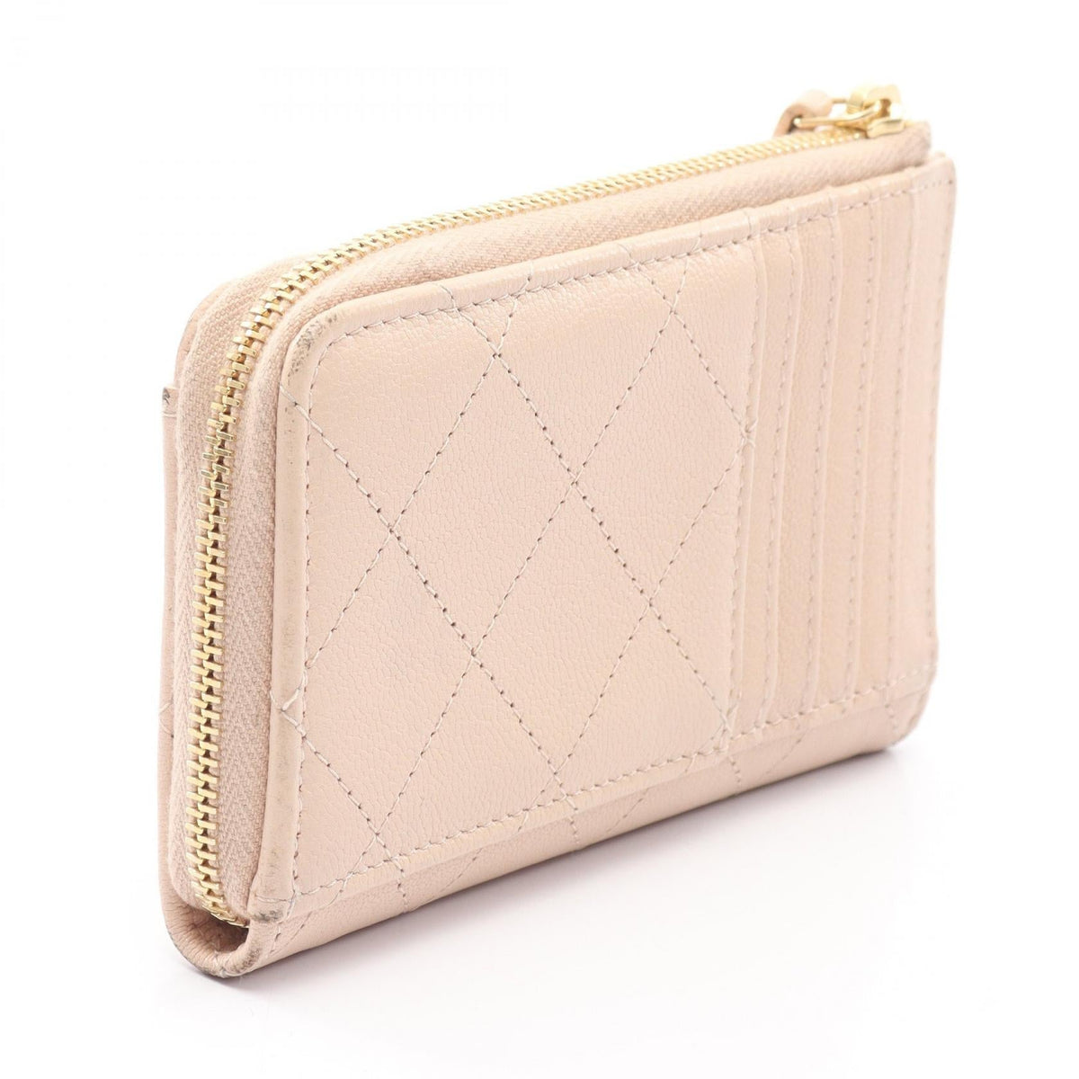 Chanel CC Zip Card Case · Leather