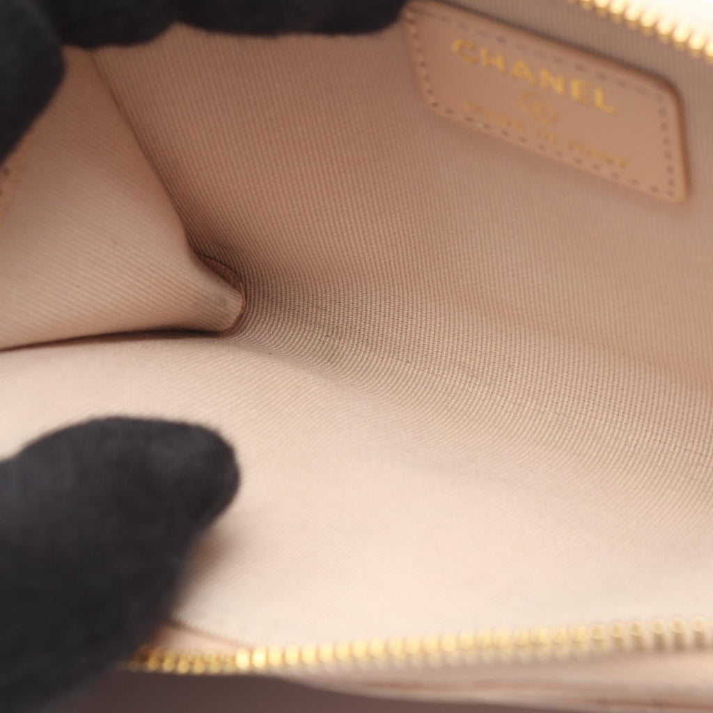 Chanel CC Zip Card Case · Leather
