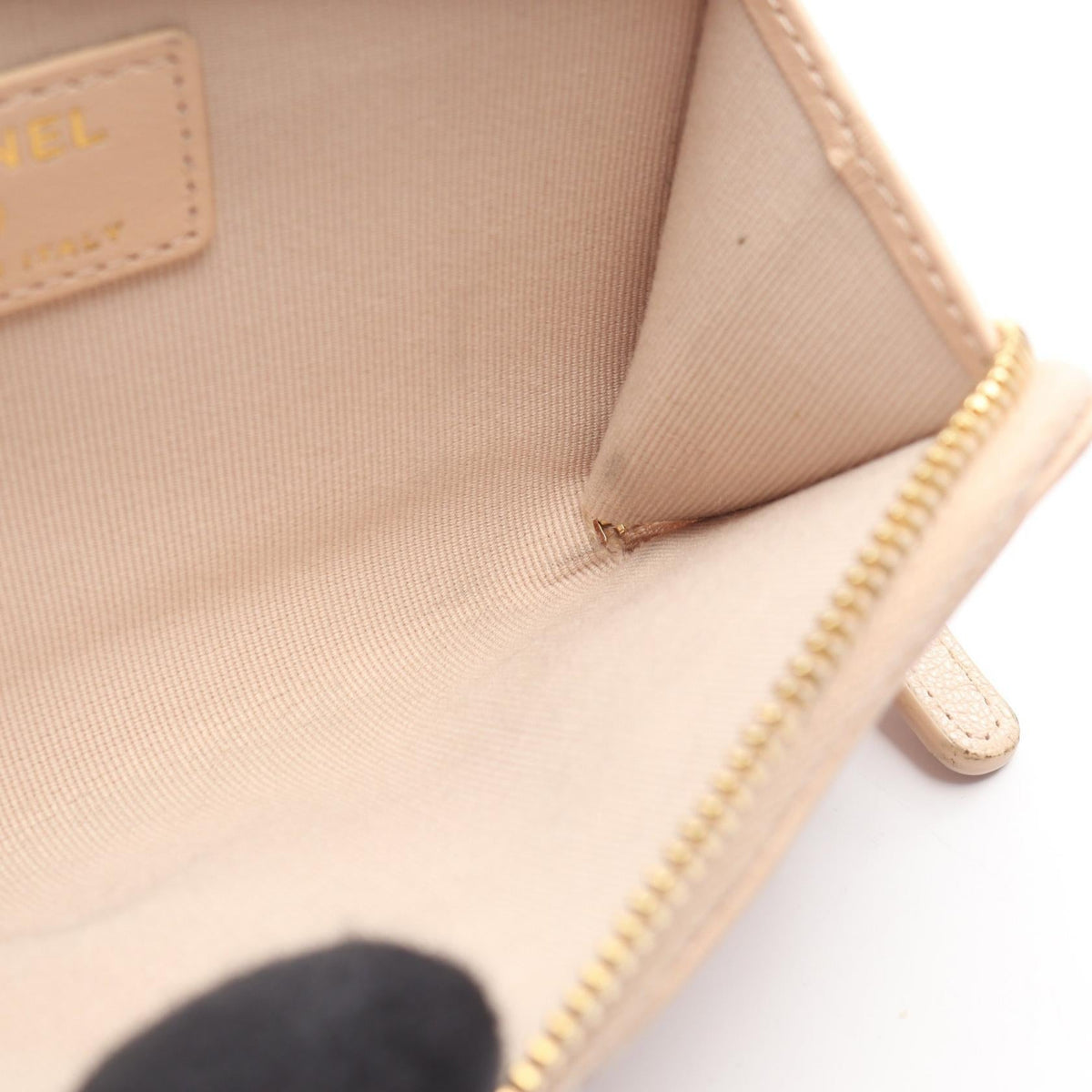 Chanel CC Zip Card Case · Leather