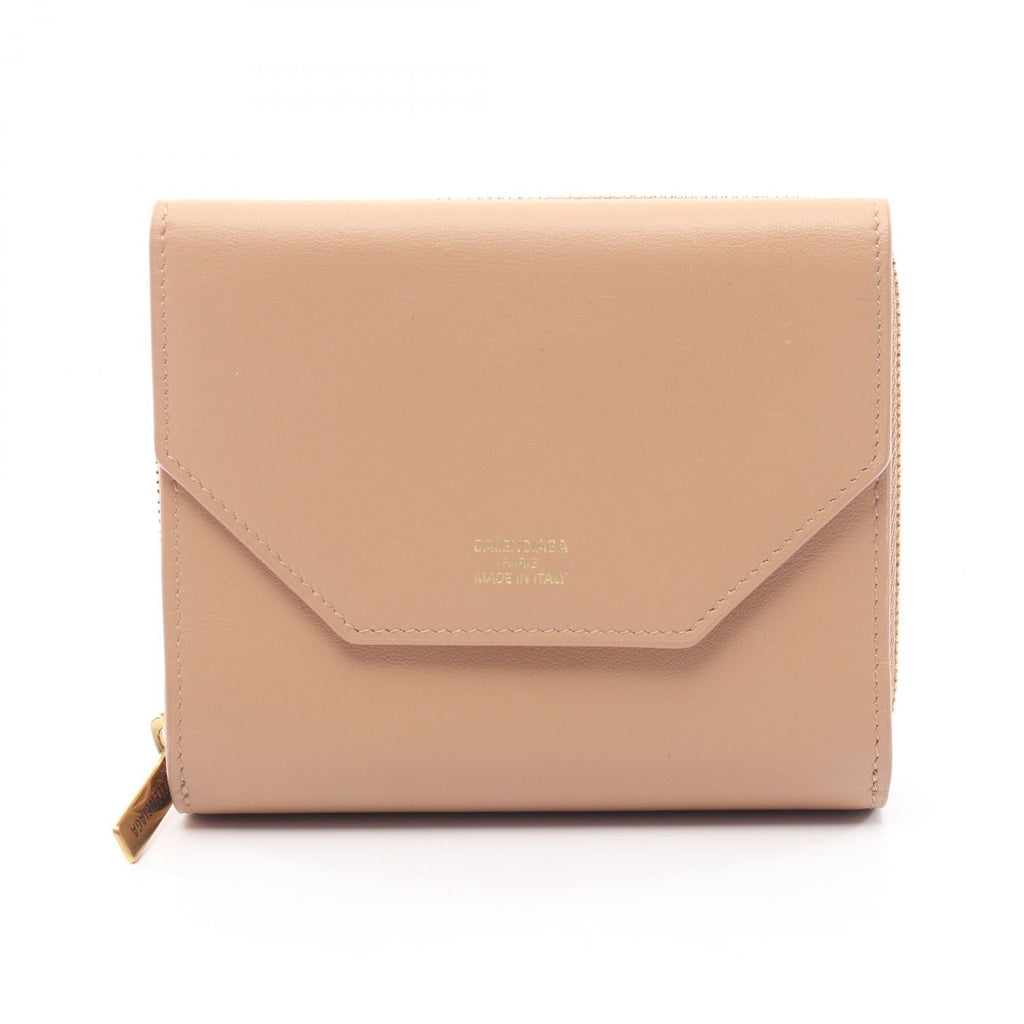 BALENCIAGA Envelope · Leather Trifold Wallet