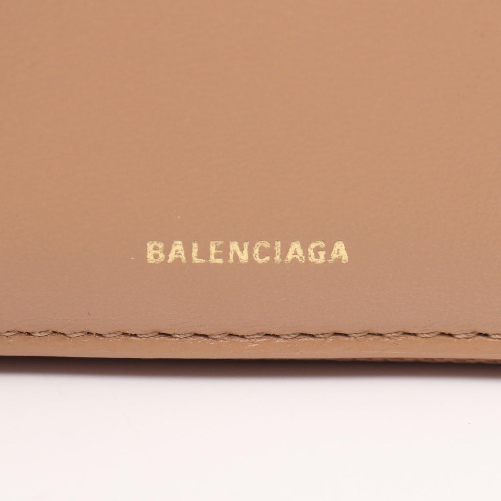 BALENCIAGA Envelope · Leather Trifold Wallet