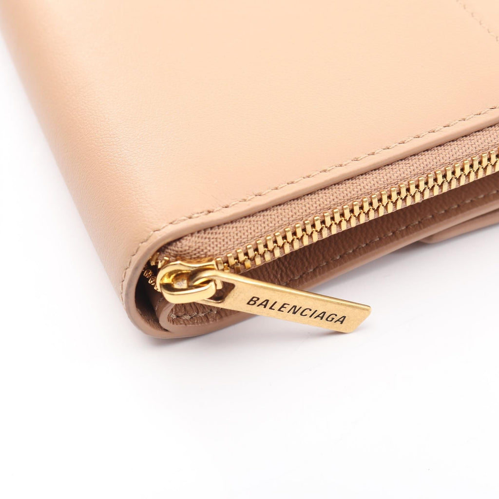 BALENCIAGA Envelope · Leather Trifold Wallet