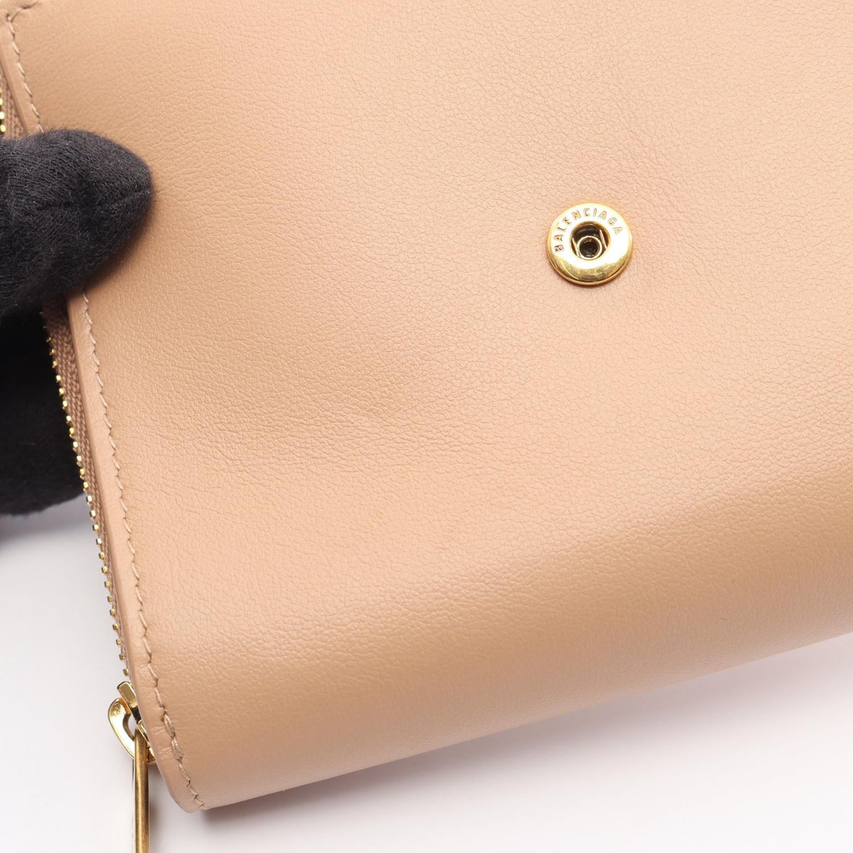 BALENCIAGA Envelope · Leather Trifold Wallet