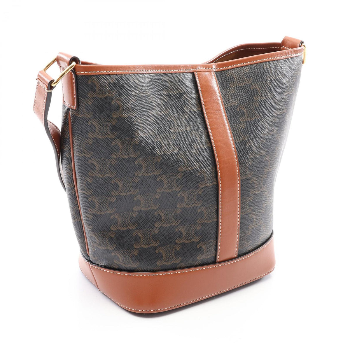 Celine Small Bucket · Triomphe Canvas