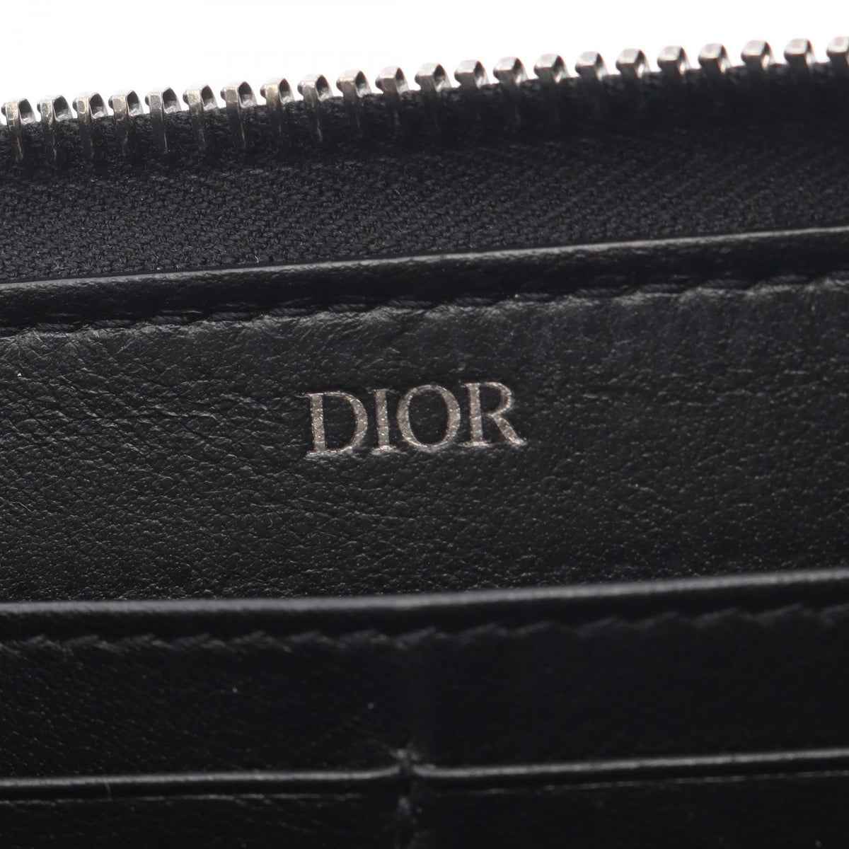 Dior CD Icon Zip Wallet · Leather