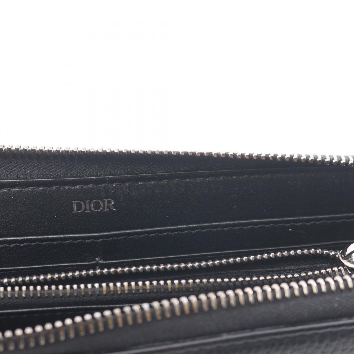 Dior CD Icon Zip Wallet · Leather
