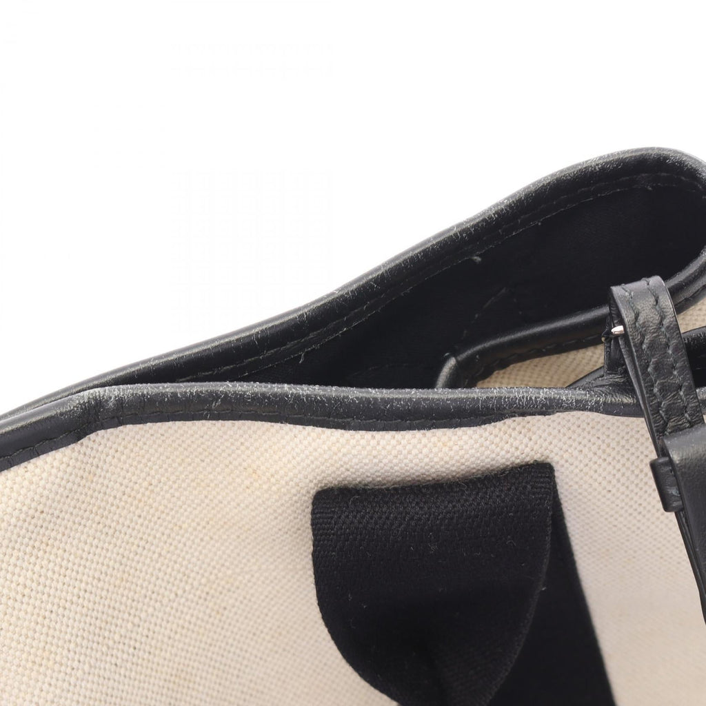 BALENCIAGA Navy Cabas S · Canvas & Leather