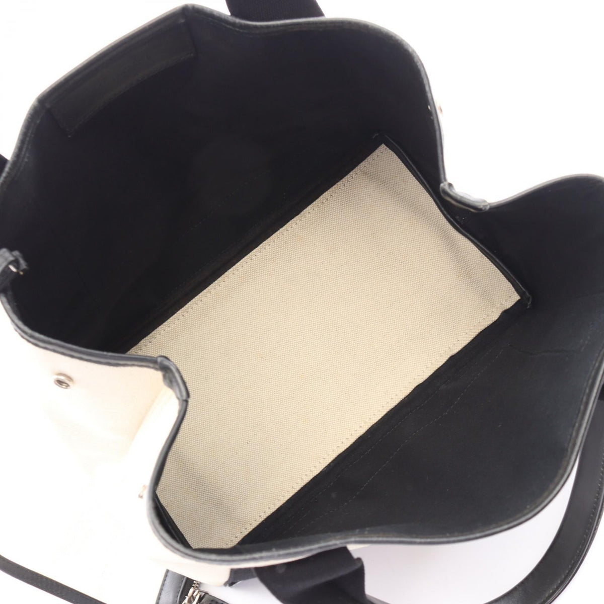 BALENCIAGA Navy Cabas S · Canvas & Leather