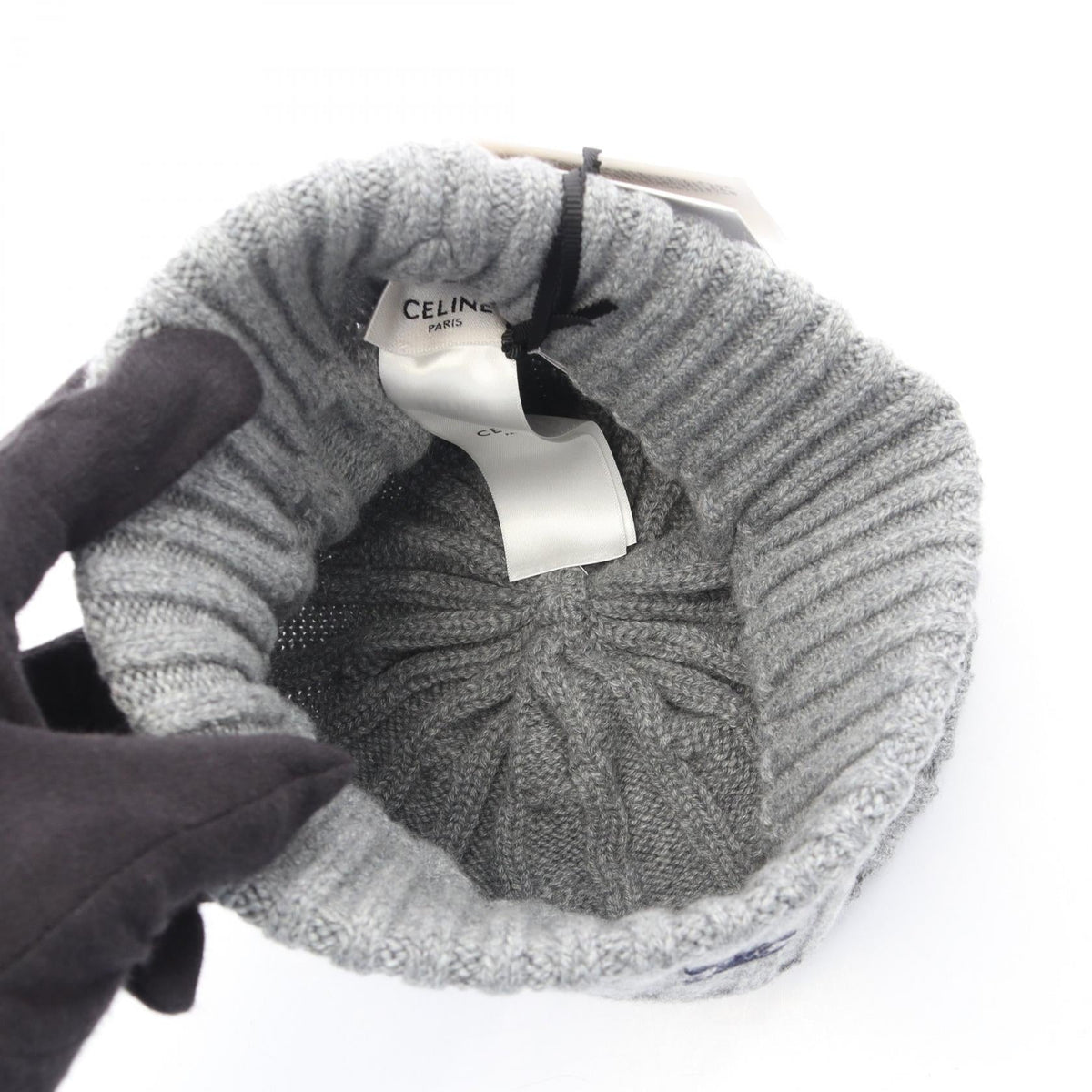 CELINE Triomphe · Cashmere Knit Hat