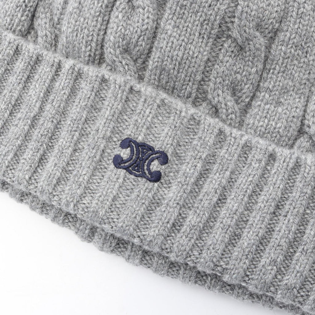 CELINE Triomphe · Cashmere Knit Hat