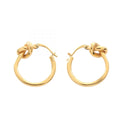 Celine Knot · Hoop Earrings · Gold Plated