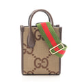 Gucci Jumbo GG · Canvas Leather Tote