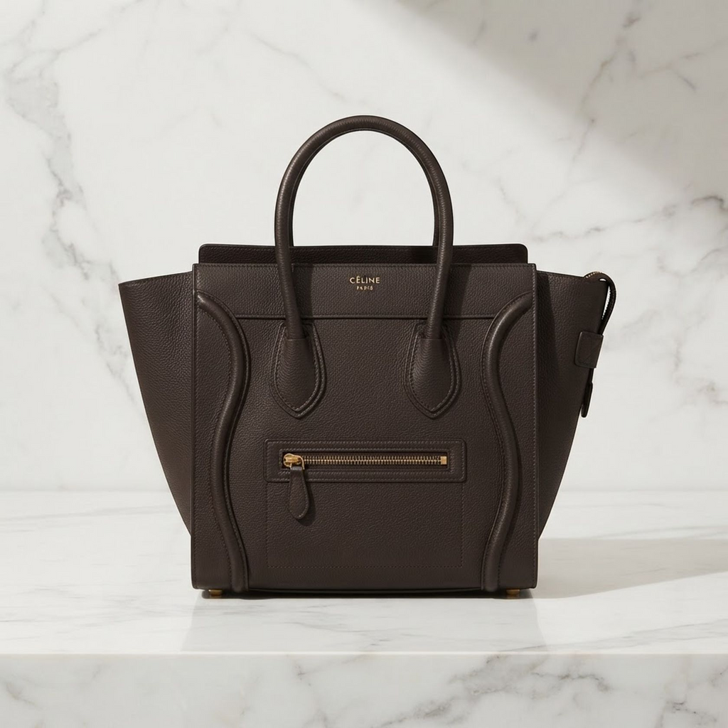 Celine Luggage Micro Shopper · Leather