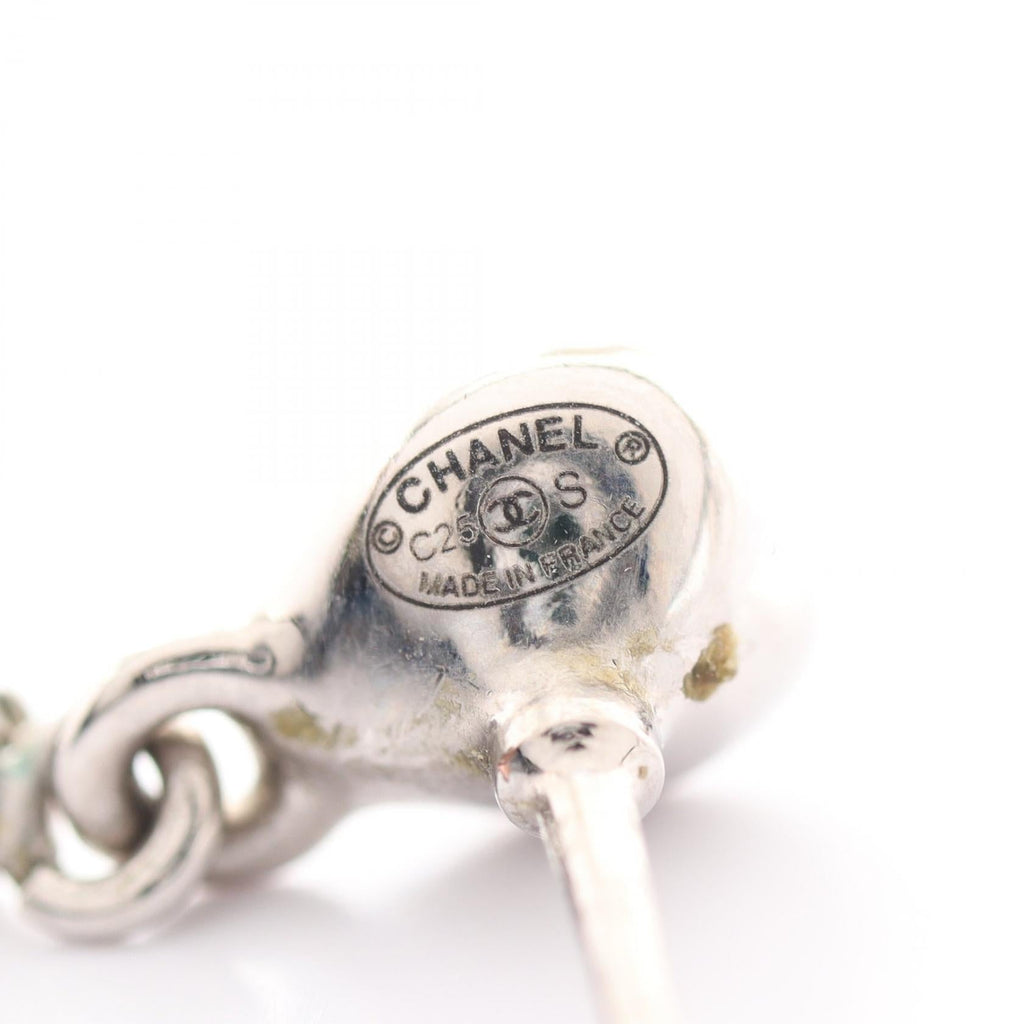 Chanel Coco Mark · Heart Rhinestone Earrings