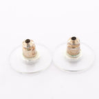 Chanel Coco Mark · Heart Rhinestone Earrings