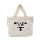 PRADA Terry Lettering Logo Tote