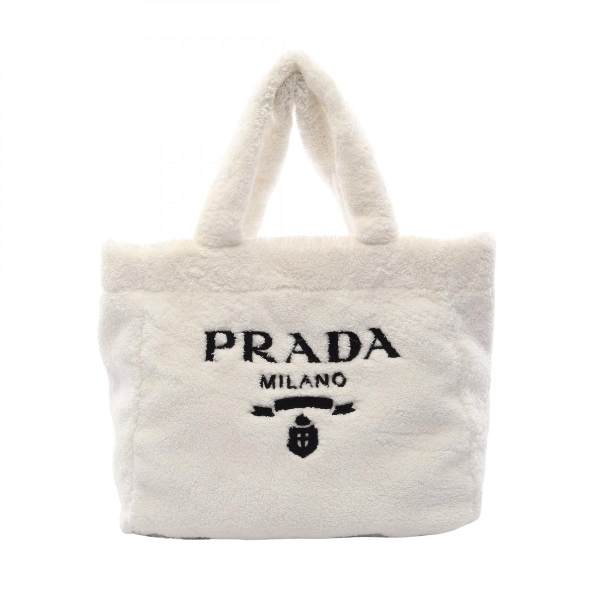 PRADA Terry Lettering Logo Tote