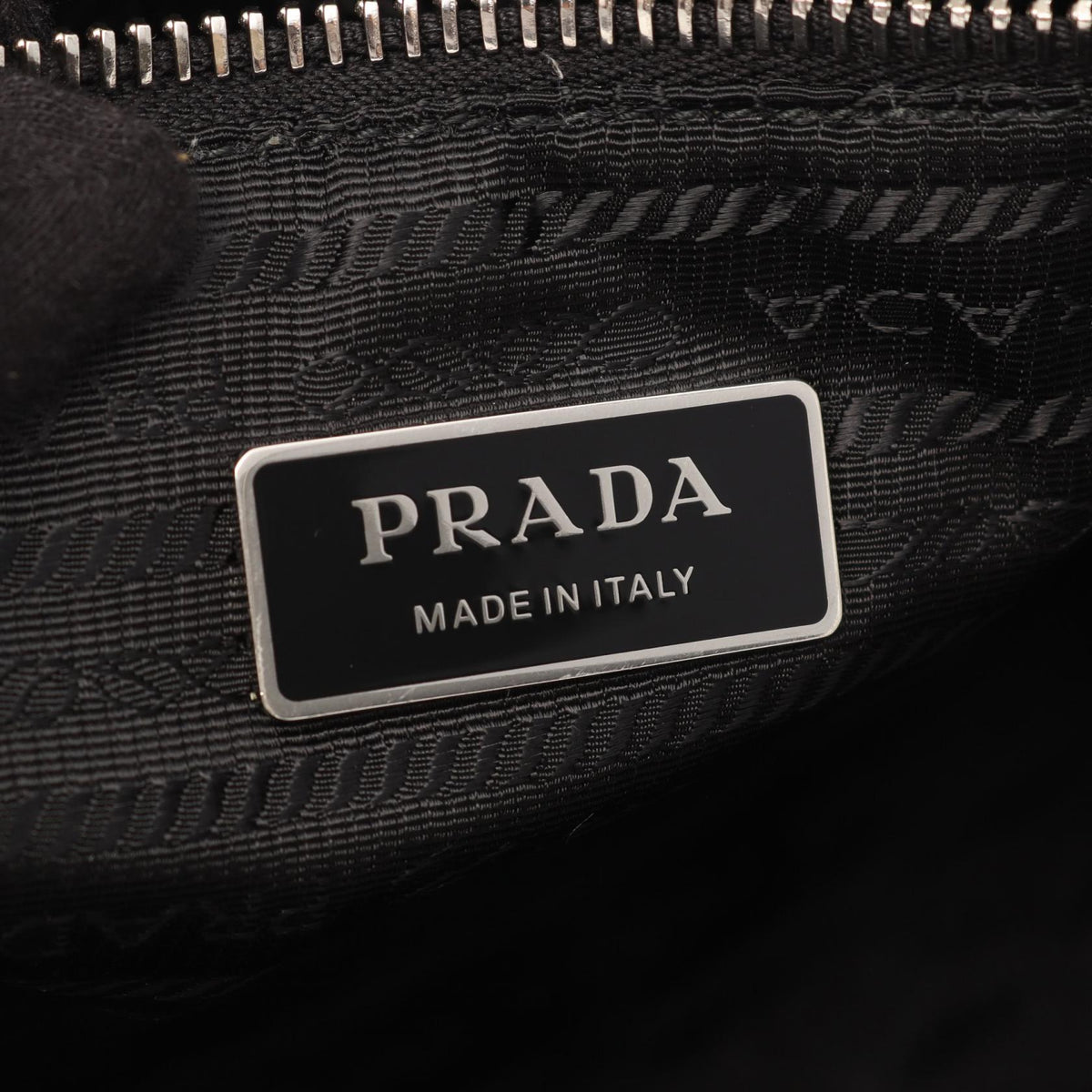 PRADA Terry Lettering Logo Tote