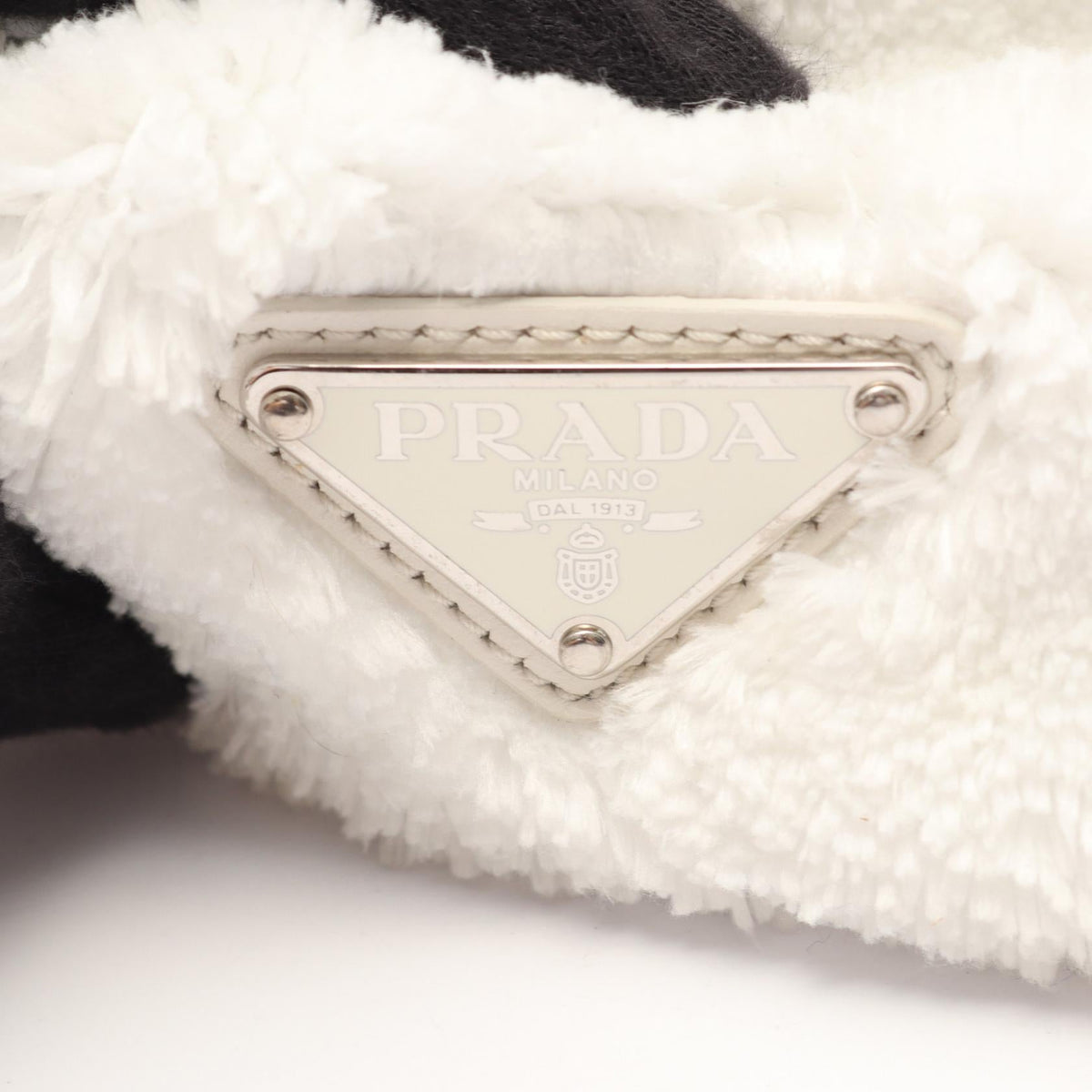 PRADA Terry Lettering Logo Tote