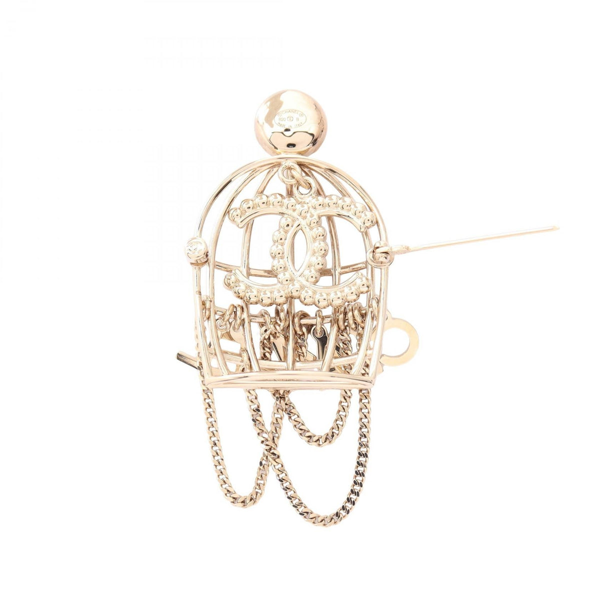 Chanel Birdcage Brooch · Pearl & Rhinestone