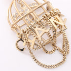 Chanel Birdcage Brooch · Pearl & Rhinestone