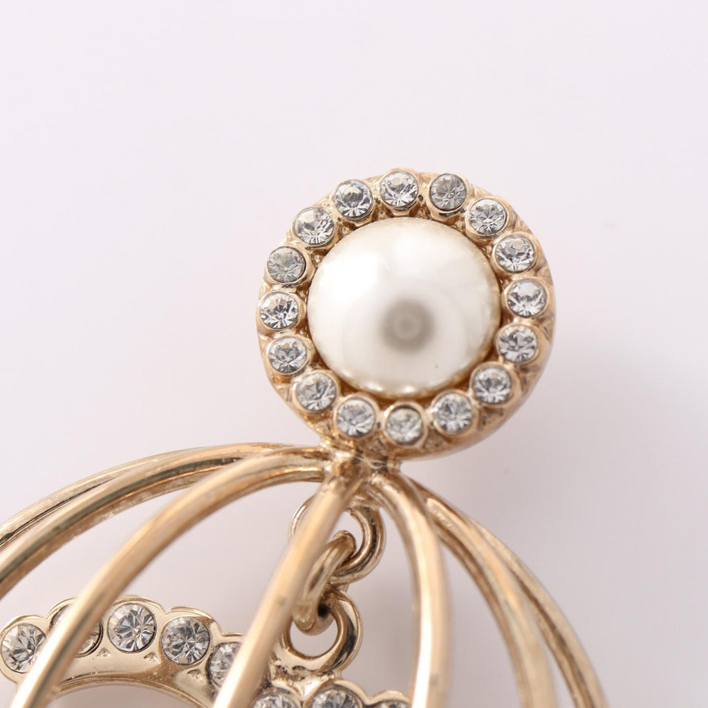 Chanel Birdcage Brooch · Pearl & Rhinestone