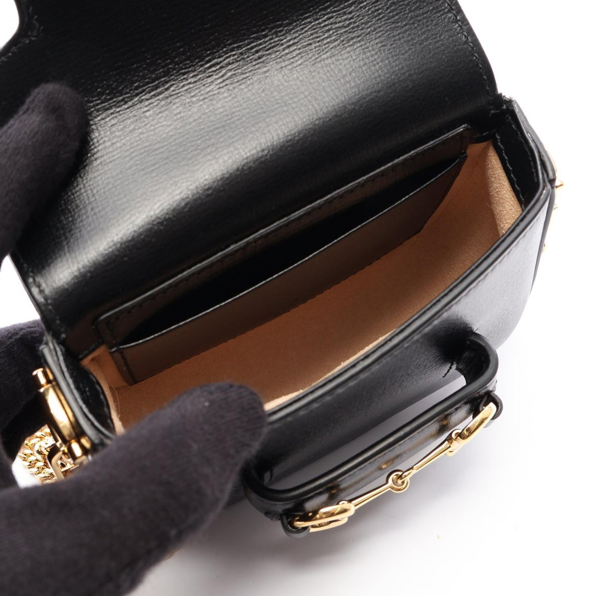 GUCCI Horsebit 1955 Nano · Leather