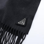 Prada Triangle Logo · Silk Cashmere Scarf