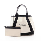 Balenciaga Navy Cabas · Canvas & Leather