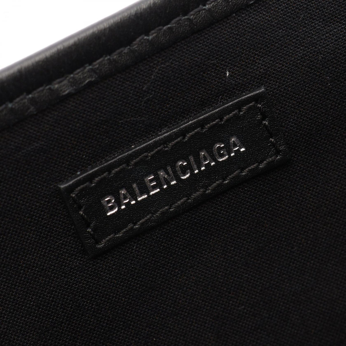 Balenciaga Navy Cabas · Canvas & Leather