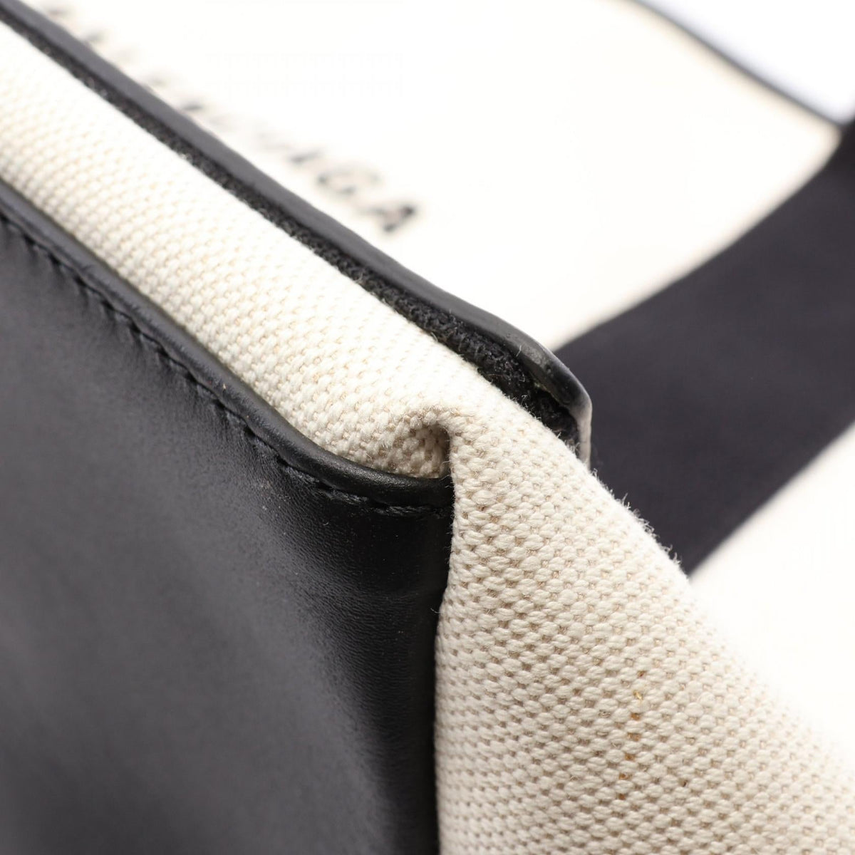 Balenciaga Navy Cabas · Canvas & Leather