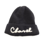Chanel Pearl Logo · Cashmere Knit Hat