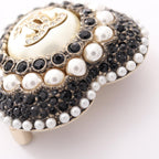 CHANEL COCO Heart Brooch · Pearl · Gold Plated