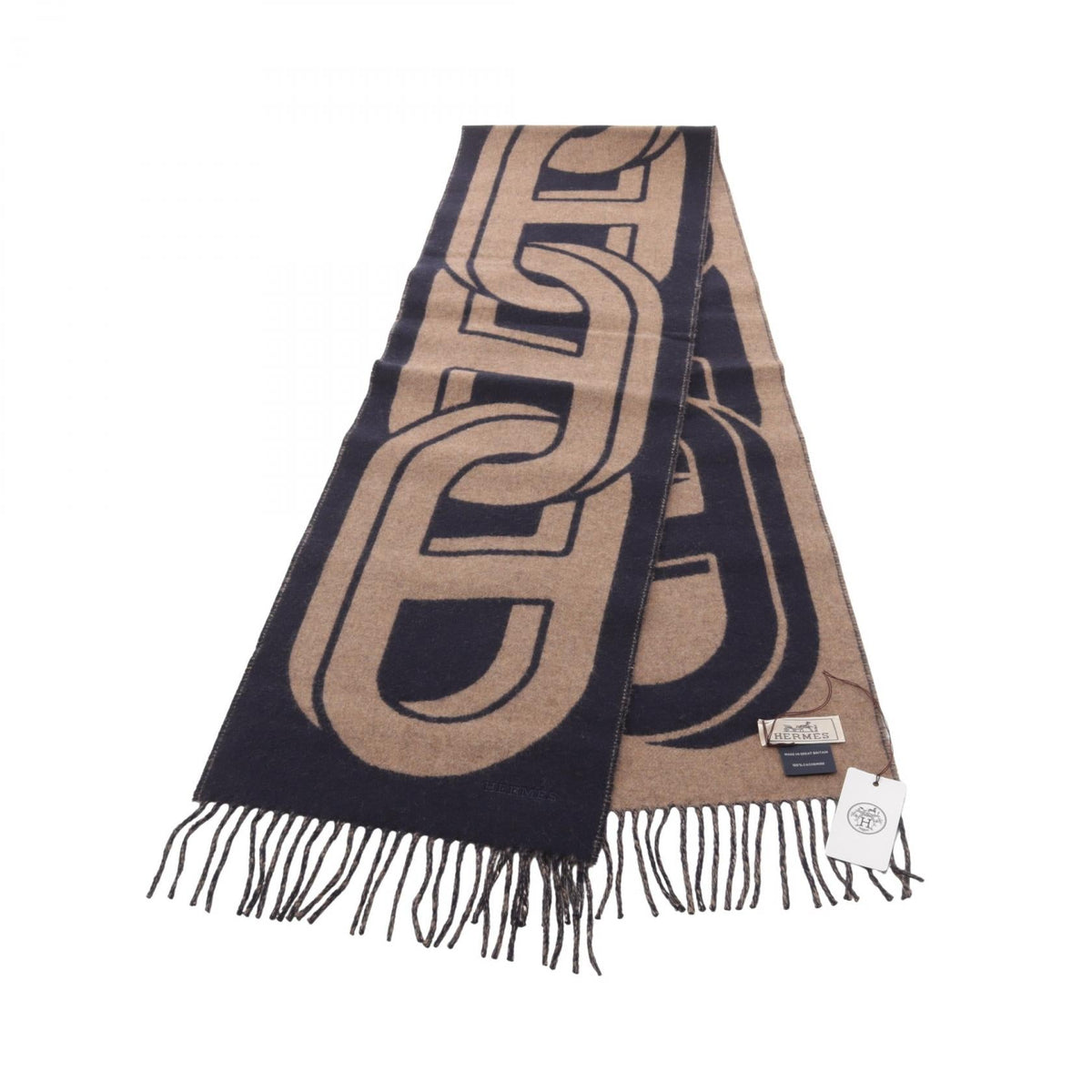 Hermès Mayon TGM Cashmere Scarf