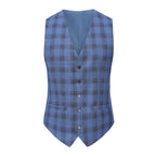 3-Piece Performance Stretch Slim Fit Check Suit // Indigo