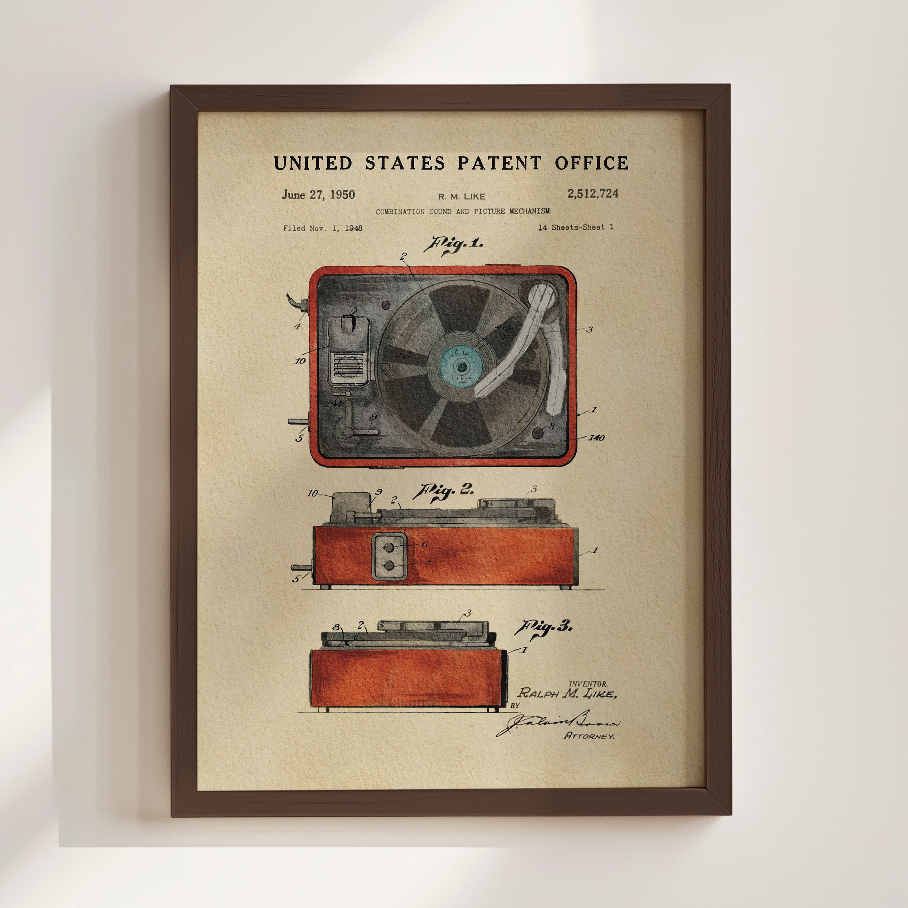 Red Record Player (1950)
