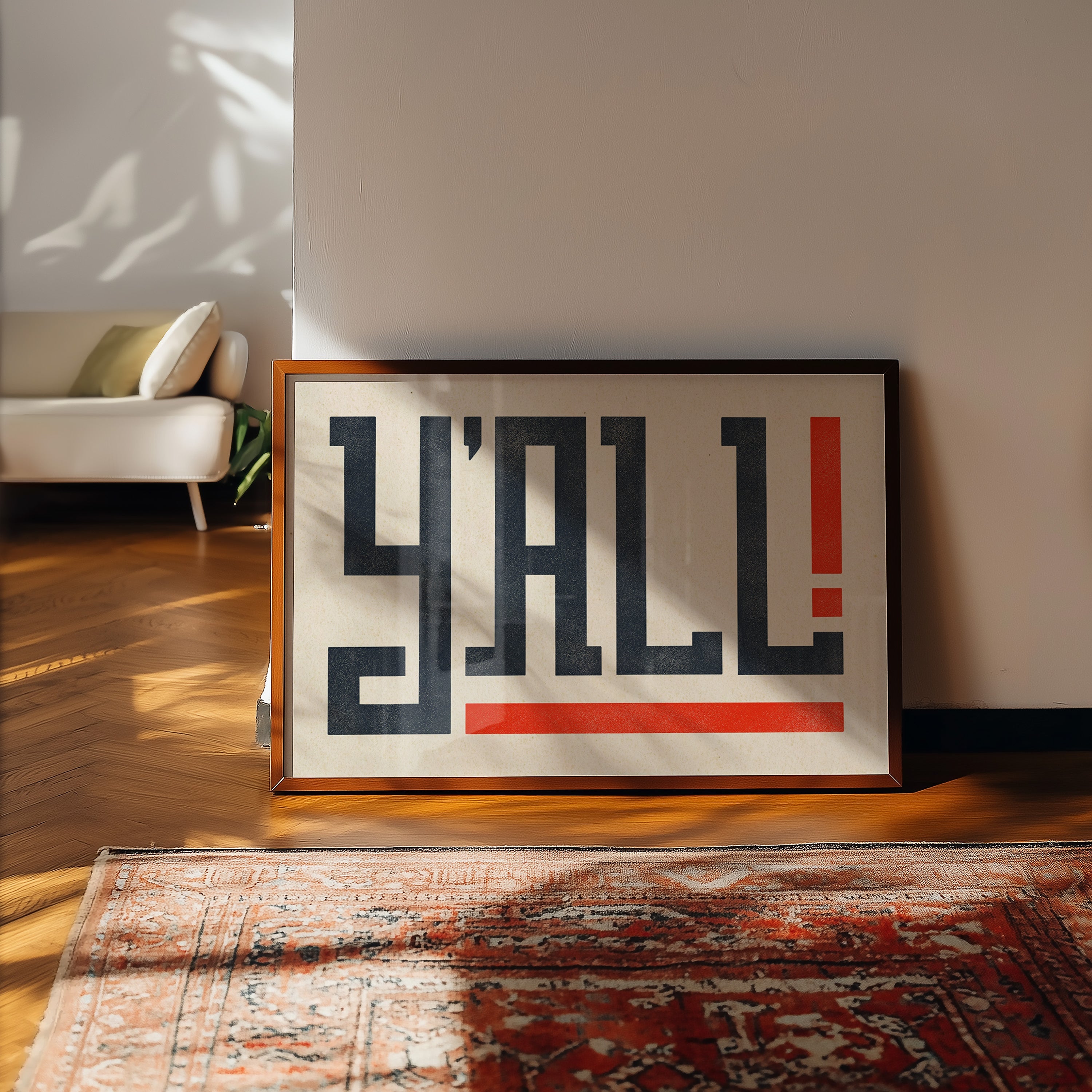 Y'all Typography Art Print