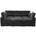 Modern Modular U-Shaped Sofa Bed With Movable Ottoman