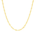 Toscana Italiana Choice of Plating & Length Diamond Cut "Stellata" Link Necklace