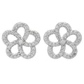 Brilliante Italia 0.43 DEW Simulated Diamond Flower Cluster Earrings