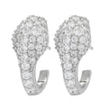 Brilliante Italia 0.86 DEW Simulated Diamond Huggie Hoop Earrings