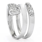 Brilliante Italia Sterling Silver 0.86 DEW Simulated Diamond Wrap Ring